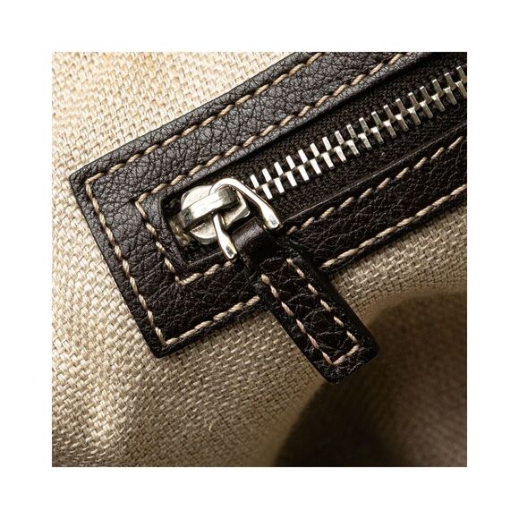 Pre Loved Gucci GG Monogram Tote Women Brown Tote Bags - Picture 7 of 8